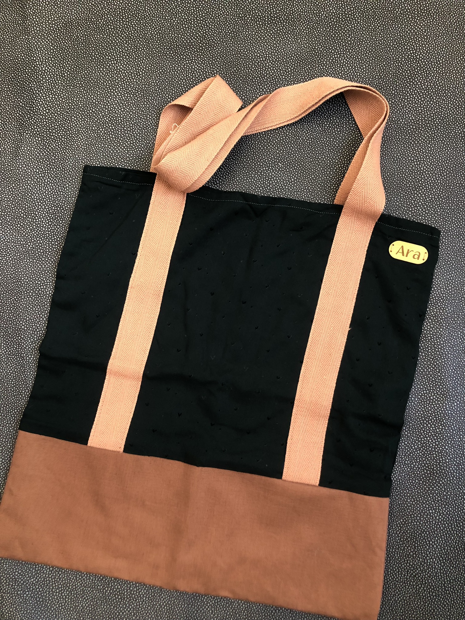 sac, tote bag, grande anse, artisanat, handmade, pièce unique, doublure upcyclée, création originale, wax